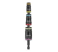 Klein Tools 32933M - Set di chiavi a bussola a impatto 6 in 1 in formato metrico, con 3 bussole reversibili per dadi da 7, 8, 10, 12, 13 e 14 mm e albero da 5" compatibile con avvitatori a