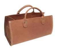 Klein Tools 5115 Portautensili, borsa in pelle per utensili manuali è extra resistente organizzatore con doppio strato inferiore, marrone, 45 cm