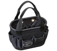 Klein Tools 5144BHB14OS Hartschaleneimer, ovaler Werkzeugeimer mit Abflussl chern, 29 F cher