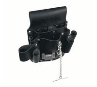 Klein Tools 5178 8-pocket Tool Pouch, in pelle, tunnel loop Belt Connection, 27,9 x 25,4 cm nero
