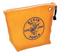 Klein Tools 5539YEL Borsa con cerniera Borsa per attrezzi in tela Borsa per materiali di consumo da 10 pollici per riporre parti Occhiello in ott
