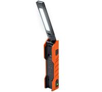 Klein Tools 56073 Lampada da lavoro manuale pieghevole, LED da 500 lumen con rotazione di 180 gradi e rotazione di 270 gradi, torcia ricaricabile USB-C con proiettore integrato, base magnetica, grado