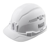 Klein Tools 60105 Casco de seguridad con ventilaci n, acolchado, autoabsorbente, resistente al olor y con banda para el sudor, color blanco
