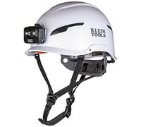 Klein Tools 60525 Casco di sicurezza tipo 2 con faro ricaricabile, non ventilato bianco