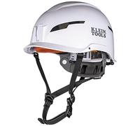 Klein Tools 60564 Safety Helmet, Type-2 Safety Helmet 20kV Protection, Non-Vented, Class E, White