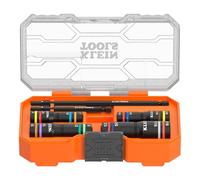 Klein Tools 654QS KNECT Quad Socket, 16 misure in 4 prese, codice colore 4 in 1 SAE e metrica, resistente agli urti, per pozzi profondi, attacco da 1/4 e 3/8", albero da 3-1/2 e 6-1/2 pollici
