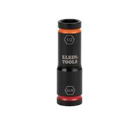 Klein Tools 66076 Impact Driver Flip Socket, dimensioni 9/16 e 1/2", utilizzare con Klein Tools Compact Impact Chiavi BAT20CW, BAT20CW1