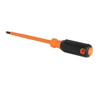 Klein Tools 6836INS - Cacciavite isolato, 1000 V # 2 cacciavite a croce con gambo da 6 pollici, punta identica, impugnatura a cuscino