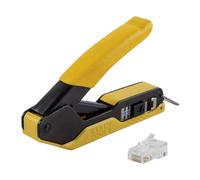 Klein Tools 80017 - Crimpatrice per cavi dati e spina dati modulare CAT6, kit di attrezzi per l'installazione pass-through, 2 pezzi