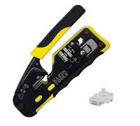 Klein Tools 80024 Racheting Cavo Dati e Spina CAT6 50-Pack Tool Kit, Pass Thru Kit di strumenti di installazione, 2 pezzi