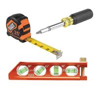 Klein Tools 80040 - Kit di strumenti di layout con metro a nastro, livella siluro magnetica e cacciavite magnetico multi-bit, 3 pezzi