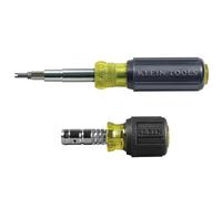 Klein Tools 80065 Schrader Driver Kit, Kit con cacciavite e giradadi 11 in 1 con punte multiple e giradadi 2 in 1, adatto per viti a testa esagonale, 2 pezzi