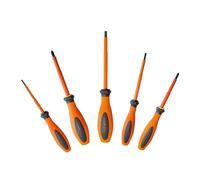 Klein Tools 85006EINS | Set di cacciaviti VDE | 5 pezzi | 1000 V isolati secondo DIN EN 60900 | Utensili professionali per ingegneria elettrica ed elettronica | ergonomici | protezione da rotolamento