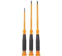 Klein Tools 85613INS - Mini set di cacciaviti di precisione, 1000 V, cacciaviti isolati a croce, punte a taglio da 3/32, 1/8", 3 pezzi