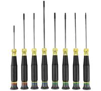 Klein Tools 85617 Mini set di cacciaviti di precisione, scanalati, Phillips, TORX®, maniglie Cushion-Grip™, ideali per morsettiere, elettronica