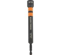 Klein Tools 916PNDHC 9/16 Pollici Magnetico Colore-Coded Power Nut Driver, SAE, Avvitatore a Dado Cavo Impact-Rated con Albero Esteso da 12,7 cm