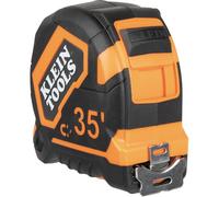 Klein Tools 9235 Metro a nastro, nastro magnetico resistente con lama rinforzata in nylon su entrambi i lati da 9,5 m, con clip per cintura in metallo