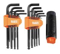 Klein Tools BLS22H - Set di chiavi a T con impugnatura a T, 22 tasti, SAE e metrica, da 1/16" a 3/8", da 1,5 a 10 mm