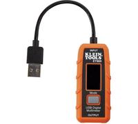 Klein Tools Misuratore di potenza USB, misuratore digitale USB-A per tensione, corrente, capacità, resistenza energetica ET900, arancione