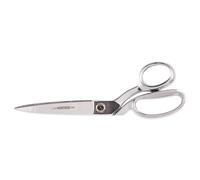 Klein Tools G210K Scissors, Made in USA, Bent Trimmer with Knife Edge for Big Table Top Cutting or Upholstery and Rubber Roofing, 10-Inch