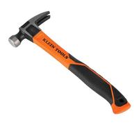 Klein Tools H80816 - Martello dritto da 453,6 g, con testa liscia, impugnatura antiscivolo in fibra di vetro con foro per corda, 33 pollici
