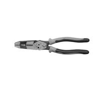 Klein Tools J215-8CR | Pinza ibrida plier, crimpare e spellare | Multi-strumento per taglio, torsione e crimpare 209 mm (8 inch)