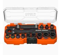 Klein Tools KNECT 65400 - Set di prese con attacco MODObox, 15 pezzi, accessori e adattatore da 3/8"