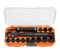 Klein Tools KNECT 65400 - Set di prese con attacco MODObox, 15 pezzi, accessori e adattatore da 3/8"