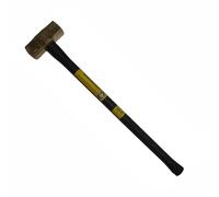 KLEIN TOOLS Martello d'ottone della slitta 7HBRFRH14, maniglia di gomma della vetroresina, 15LB