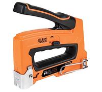 KLEIN TOOLS Pinzatrice resistente per cavi vocali, dati, video e non metallici rivestiti (Romex) per graffette 450-100, arancione, nero, 1/4, 5/16 e 19/32 pollici