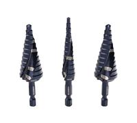 Klein Tools QRST2S - Set di 3 punte a gradini a sgancio rapido, rivestimento in alluminio resistente, attacco esagonale resistente agli urti
