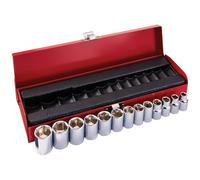 KLEIN TOOLS Set di bussole metriche da 3/8", 13 pezzi, 65506, rosso