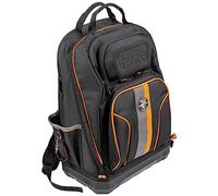Klein Tools Tradesman Pro 62800BP - Zaino per attrezzi XL 40 tasche per elettricista, cantieri con fondo modellato, porta di ricarica
