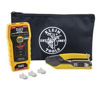 Klein Tools VDV026-813 RJ45 Tester cavo Ethernet e Crimper Kit, Pass-Thru Technology, include connettori per applicazioni dati Cat5e/CAT6, confezione da 50