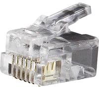 Klein Tools VDV826-600, connettore telefonico RJ11, 6P6C, VDV826-600, numero di poli 6P6C, trasparente, 1 pezzo.