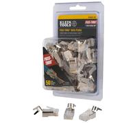 KLEIN TOOLS VDV826-705 - Spina dati modulare per cavo schermato CAT6A e cavo Ethernet CAT6 di diametro maggiore per interni o esterni, confezione da 50