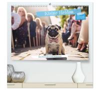 Kleine Helden - eine Hommage an die Mopsrasse (hochwertiger Premium Wandkalender 2026 DIN A2 quer), Kunstdruck in Hochglanz: Berührende Augenblicke ... Einblicke in das Leben dieser kleinen Helden.