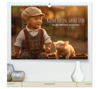 Kleine Herzen, Große Liebe: Ein Jahr voller Freude und Entzücken (hochwertiger Premium Wandkalender 2026 DIN A2 quer), Kunstdruck in Hochglanz: Zart ... in künstlicher Intelligenz eingefangen.