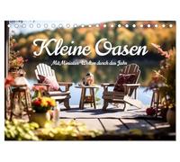 Kleine Oasen (Tischkalender 2026 DIN A5 quer), CALVENDO Monatskalender: Mit Miniatur-Welten durch das Jahr.