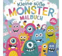Kleine süße Monster Malbuch für Kinder ab 4 Jahren: Ausmalbuch mit 55 niedlichen Monstern | Monsterangst einfach wegmalen!
