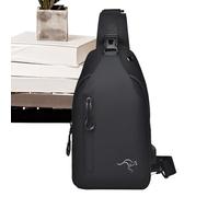 Kleine Umhängetasche - 16x7x30 cm Sling Rucksack Herren Brust Carrier