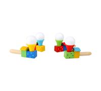 Kleine voet houten spel blazen bal trein1 stuks