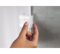 Kleine Wolke 0279000000 - Pinze Tenda per Doccia, Confezione da 2 Pezzi, Colore: Trasparente