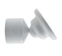 Kleine Wolke 0395100000 - Supporto angolare a Parete per Pali 25 mm, Colore: Bianco