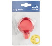 Kleine Wolke 5093114887 Gancio a ventosa, 5,5 x 6,9 cm, rosso, 9 cm, una confezione di 4 pezzi