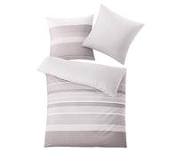 Kleine Wolke Biancheria da Letto in Raso, Joshua Taupe, 1-155x220/1-80 x 80 cm