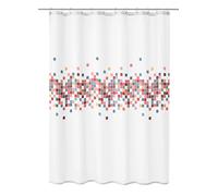 Kleine Wolke Cora - Tenda da Doccia in Tessuto PES, Multicolore, 180 x 200 cm