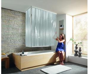 Kleine Wolke Duschrollo set tende da doccia avvolgibili con cassette 240x138 cm trasparente-bianco 3319108745