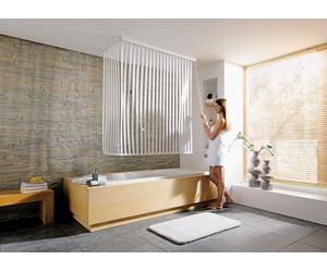 Kleine Wolke Duschrollo set tende da doccia avvolgibili con cassette 240x138 cm trasparente-bianco 3319100745