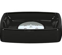 Kleine Wolke Easy 5061926853 - Piattino portasapone, Accessorio per Il Bagno, Colore: Nero